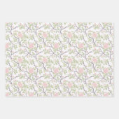 Feuille De Papier Cadeau Chouette rose enchantée Anniversaire (Devant 3)