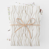 Feuille De Papier Cadeau Chouette rose enchantée Anniversaire (En situation)