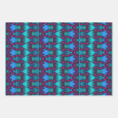 Feuille De Papier Cadeau Chouette tribale et chat (Devant 3)