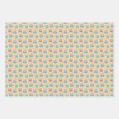 Feuille De Papier Cadeau Chouettes (Devant 3)