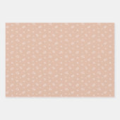 Feuille De Papier Cadeau Chouettes d'aquarelle mignonnes dans les tons terr (Devant 2)