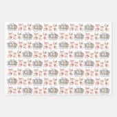 Feuille De Papier Cadeau Christian Christmas Reindeer Wrapping Paper Sheets (Devant 3)