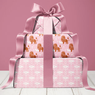 Feuille De Papier Cadeau Christian Girl Baby shower religieux