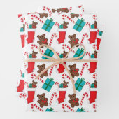 Feuille De Papier Cadeau Christmann (En situation)