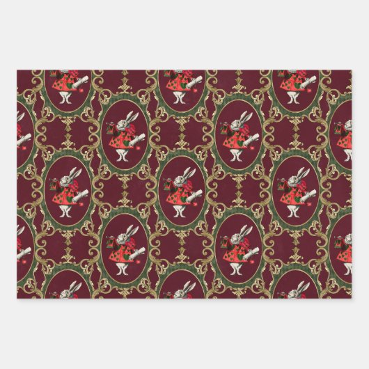 Feuille De Papier Cadeau Christmas Alice In Wonderland (Devant 3)