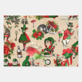 Feuille De Papier Cadeau Christmas Alice In Wonderland (Devant)
