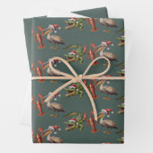 Feuille De Papier Cadeau Christmas Alligator Pelican Crawfish Goose Animal (En situation)