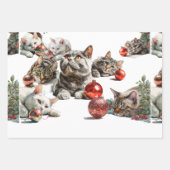 Feuille De Papier Cadeau Christmas Cats (Devant 3)