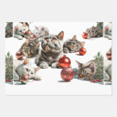 Feuille De Papier Cadeau Christmas Cats (Devant 2)