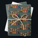 Feuille De Papier Cadeau Christmas Cow Lover Ferme agricole Père Noël Highl<br><div class="desc">Christmas Cow Lover Ferme agricole Père Noël Highland Cow</div>