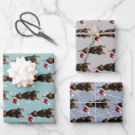 Feuille De Papier Cadeau Christmas Doberman Pinscher<br><div class="desc">Noël Vacances Doberman Pinscher</div>