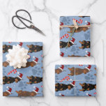 Feuille De Papier Cadeau Christmas Doberman Pinscher<br><div class="desc">Noël Vacances Doberman Pinscher</div>