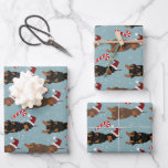 Feuille De Papier Cadeau Christmas Doberman Pinscher<br><div class="desc">Noël Vacances Doberman Pinscher</div>