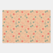 Feuille De Papier Cadeau Christmas Doodle Pattern | Snowmen, Trees & Candy (Devant 3)