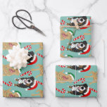 Feuille De Papier Cadeau Christmas Dudley Labrador et Bernese Mountain Dog<br><div class="desc">Dudley Labrador Christmas</div>