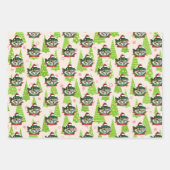 Feuille De Papier Cadeau Christmas Fish Santa Hat Funny Pêche (Devant)