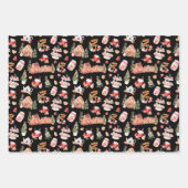 Feuille De Papier Cadeau Christmas Gingerbread Red (Devant 3)