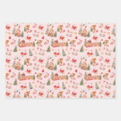 Feuille De Papier Cadeau Christmas Gingerbread Red (Devant 2)