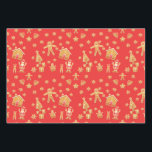 Feuille De Papier Cadeau Christmas Gingerbread Wonderland<br><div class="desc">Un motif de pains d'épices personnages de Noël représentant un pays des merveilles du pain d'épices.</div>