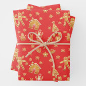 Feuille De Papier Cadeau Christmas Gingerbread Wonderland (En situation)