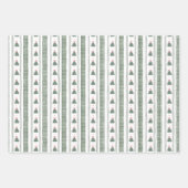 Feuille De Papier Cadeau Christmas Gingham Ribbon  (Devant 2)