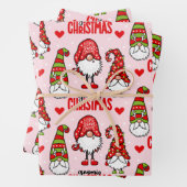 Feuille De Papier Cadeau Christmas Gnomes (En situation)