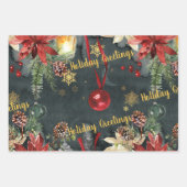 Feuille De Papier Cadeau Christmas Holiday Splendor Modifier Le Salaire (Devant)