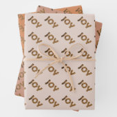 Feuille De Papier Cadeau Christmas Joy Leopard Pattern (En situation)