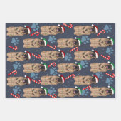 Feuille De Papier Cadeau Christmas Leonberger (Devant 3)