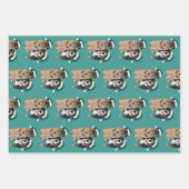 Feuille De Papier Cadeau Christmas Leonberger et Bernese Mountain Dog (Devant 2)