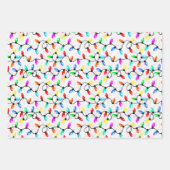 Feuille De Papier Cadeau Christmas Lights In The Snow (Devant)