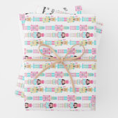 Feuille De Papier Cadeau Christmas Nutcracker Pastel Personalized Name (En situation)