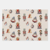 Feuille De Papier Cadeau Christmas Retro Viné Fairycore (Devant 3)