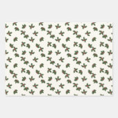 Feuille De Papier Cadeau Christmas Scissors, Bows, Holly and Mistletoe (Devant 2)