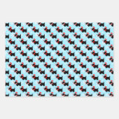 Feuille De Papier Cadeau Christmas Scottie Dogs Pattern Wrapping Paper Shee (Devant 3)