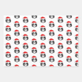 Feuille De Papier Cadeau Christmas Shih Tzu Chien Santa Hat (Devant 2)