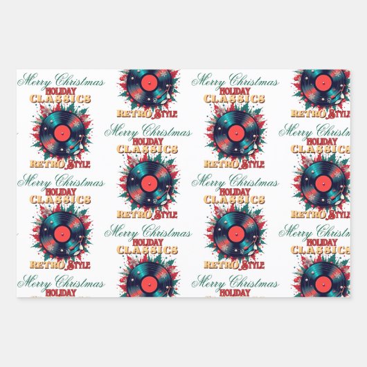 Feuille De Papier Cadeau Christmas Wrapping Paper (Devant 3)