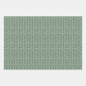 Feuille De Papier Cadeau Christmas wrapping paper 3 flat sheet  (Devant)