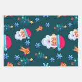 Feuille De Papier Cadeau Christmas wrapping paper, Santa Claus (Devant 3)