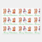 Feuille De Papier Cadeau Christmas Wrapping Paper Set (Devant)
