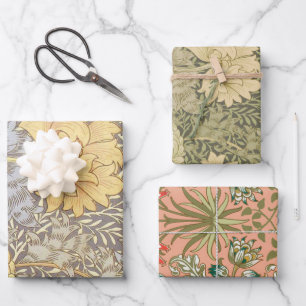 Feuille De Papier Cadeau Chrysanthème Fleurs de Mère en Fleur de William Mo