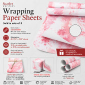 Feuille De Papier Cadeau Chuchotements écarlates