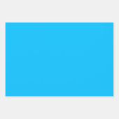 Feuille De Papier Cadeau Ciel clair Yonder Cerulean Bleu Tons 3 (Devant)