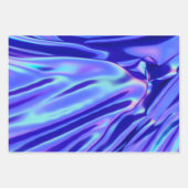 Feuille De Papier Cadeau Ciel cosmique bleu rose pourpre dégradé (Devant 2)