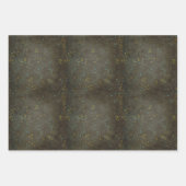 Feuille De Papier Cadeau Ciel de constellation d'étoiles argentées tableau  (Devant 2)