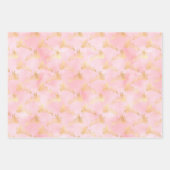 Feuille De Papier Cadeau Ciels célestesPapier d'enveloppement rose et or (Devant 3)