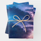 Feuille De Papier Cadeau Ciels orageux (En situation)