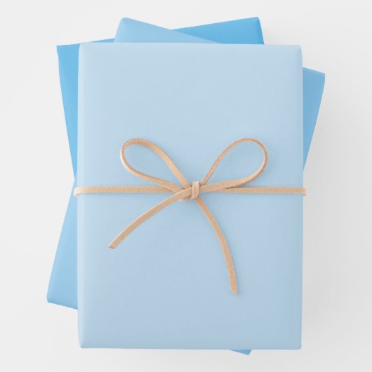 Feuille De Papier Cadeau Cieux Bleus (En situation)