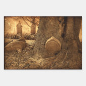 Feuille De Papier Cadeau Cimetière Pierre gothique Texture occidentale (Devant 3)