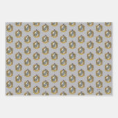 Feuille De Papier Cadeau Cimier de Hufflepuff (Devant 3)